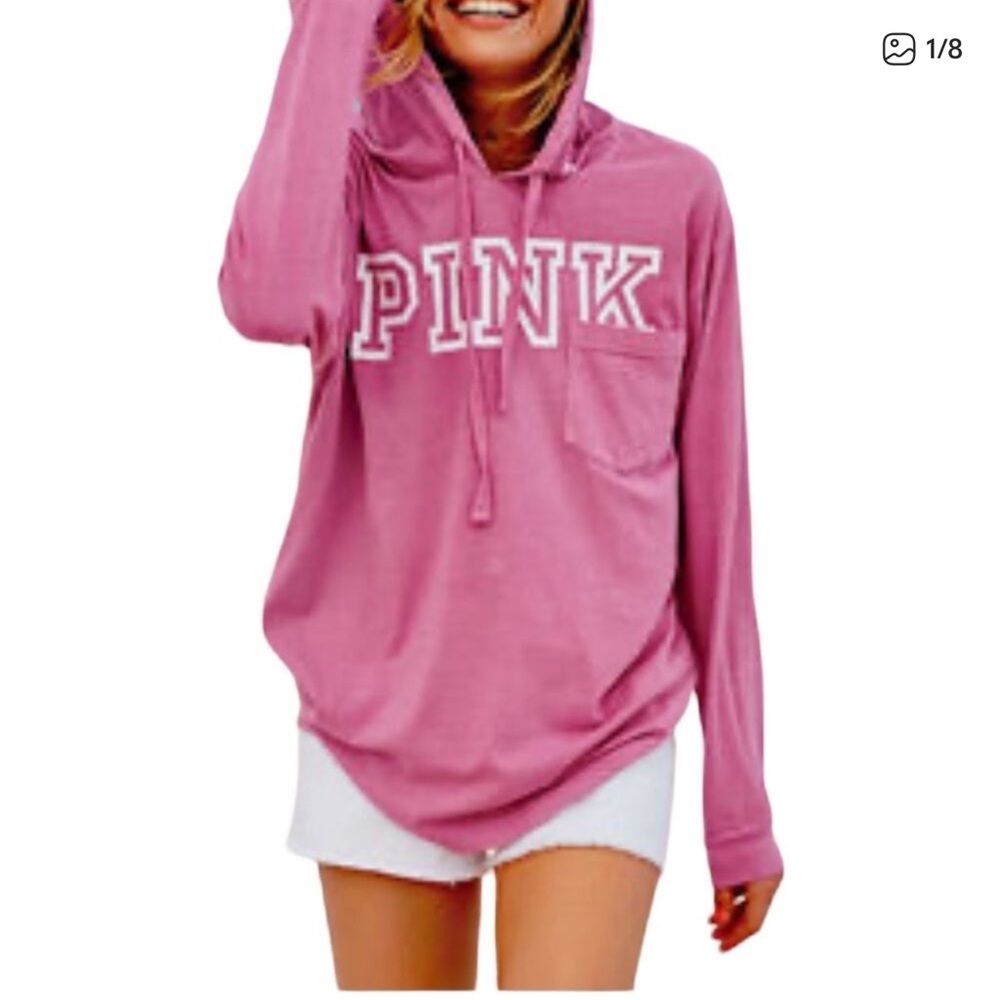 PINK Victorias Secret oversize pullover sweatshirt hoody size S